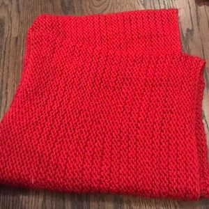 Red infinity scarf